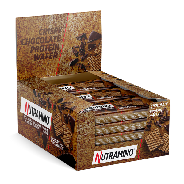 Napolitane proteice Nutramino Nutra-Go Chocolate (aroma ciocolata) | cutie de 12buc