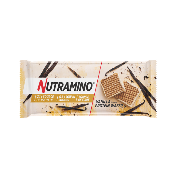 Napolitane proteice Nutramino Nutra-Go Chocolate Vanilla (aroma vanilie) | cutie de 12buc