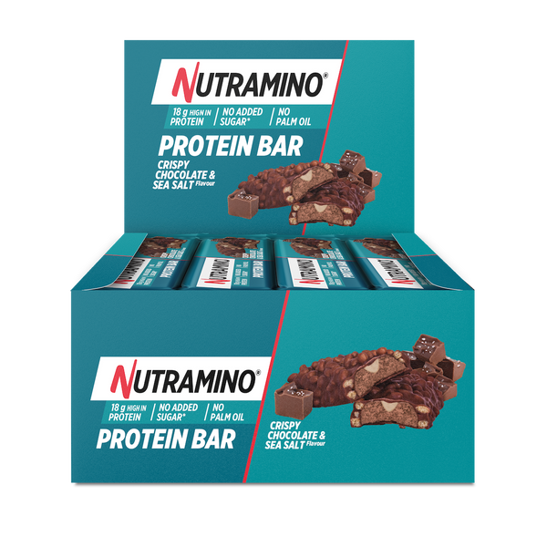 Batoane proteice Nutramino Crispy Choco Sea salt (aroma ciocolata si sare de mare) | cutie de 12buc