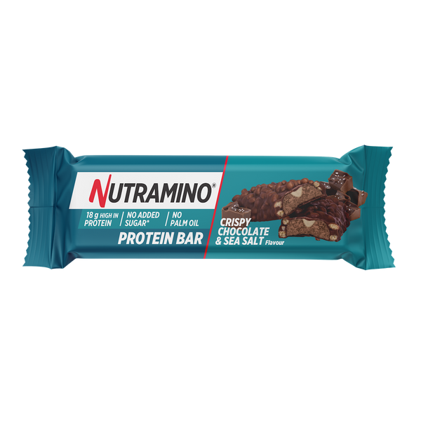 Batoane proteice Nutramino Crispy Choco Sea salt (aroma ciocolata si sare de mare) | cutie de 12buc