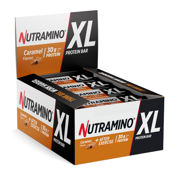 Batoane proteice Nutramino XL Caramel (aroma caramel) | cutie de 16buc