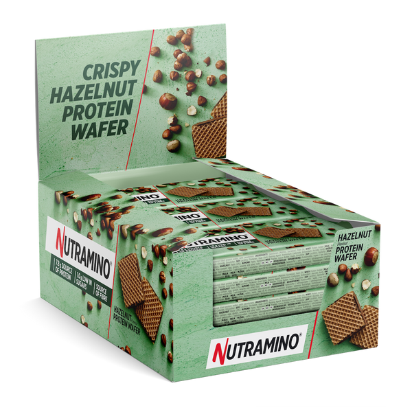 Napolitane proteice Nutramino Nutra-Go Hazelnut (aroma alune) | cutie de 12buc