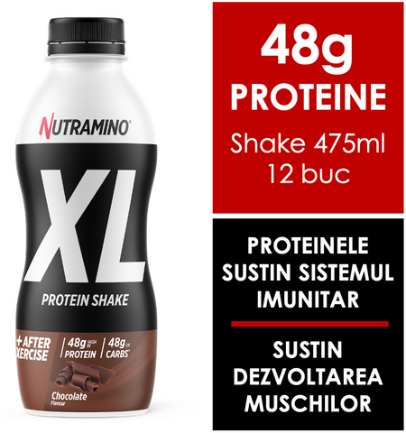 Shake proteic Nutramino XL Chocolate (aroma ciocolata) | bax de 12buc