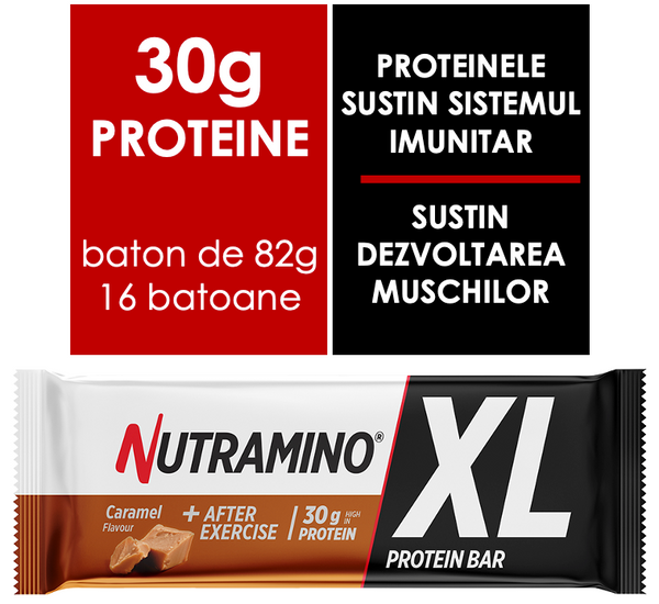batoane proteice nutramino xl caramel
