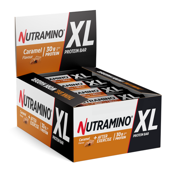 Batoane proteice Nutramino XL Caramel | cutie de 16buc