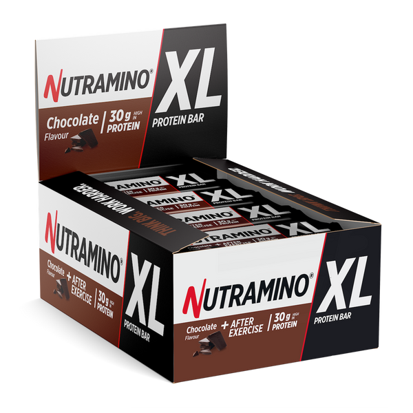 Batoane proteice Nutramino XL Chocolate (aroma ciocolata) | cutie de 16buc