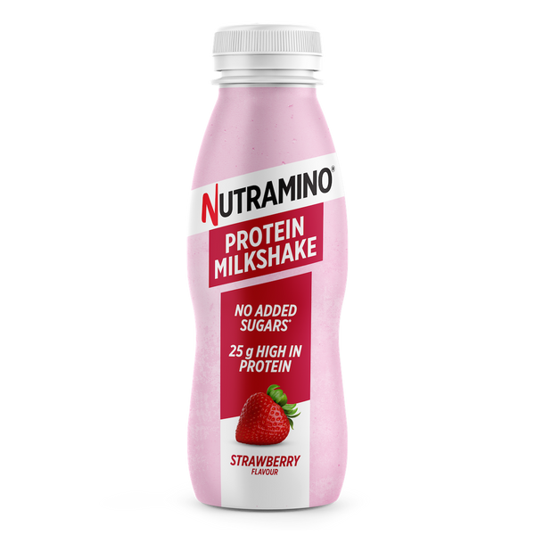 Shake proteic Nutramino fara zahar adaugat, Strawberry | bax de 12buc